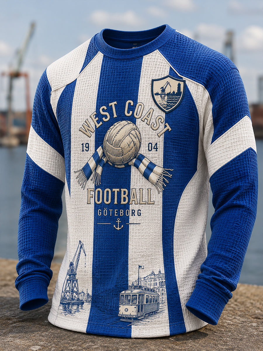 Herrarnas svenska fotbollsklubb IFK Göteborg – Västertorpströja med vafelmönster och lång ärm