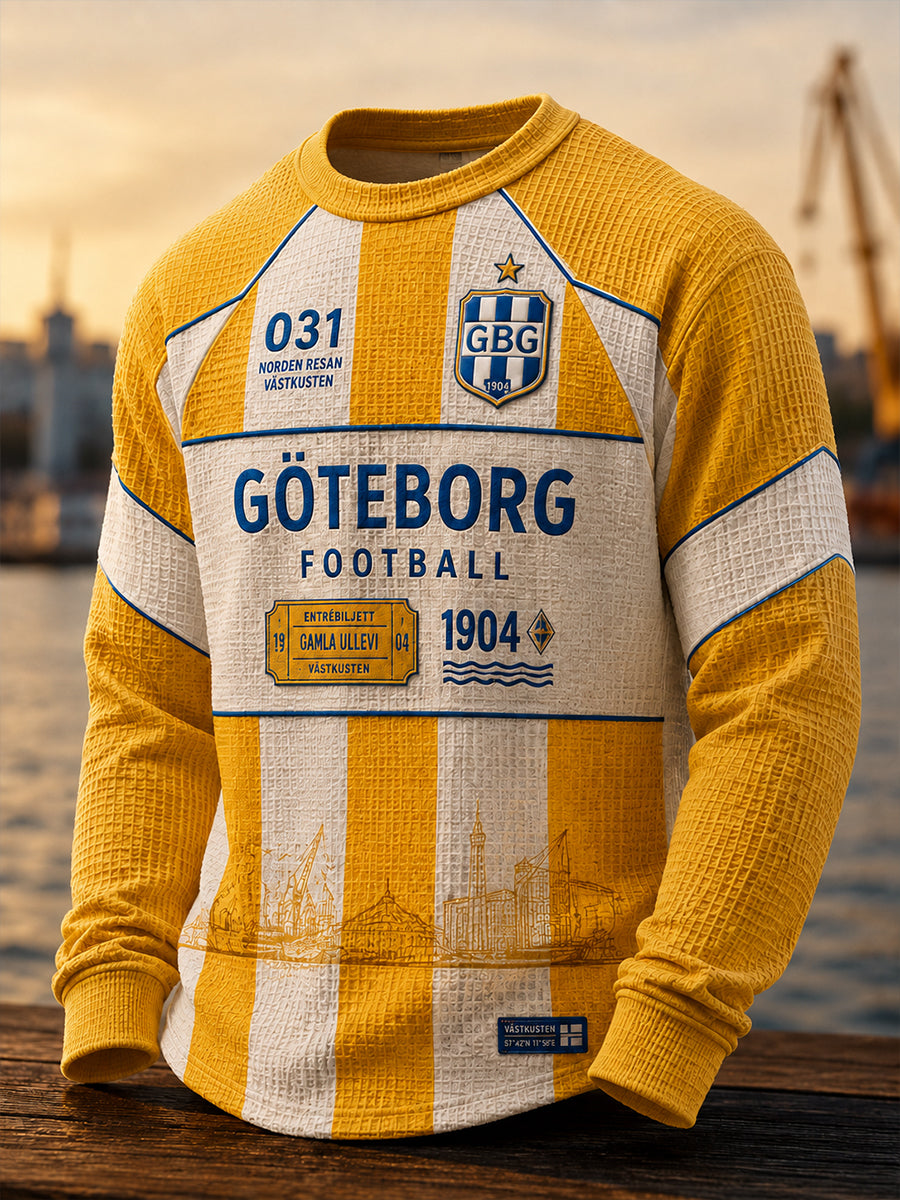 Herrarnas svenska fotbollsklubb IFK Göteborg – Västertorpströja med vafelmönster och lång ärm