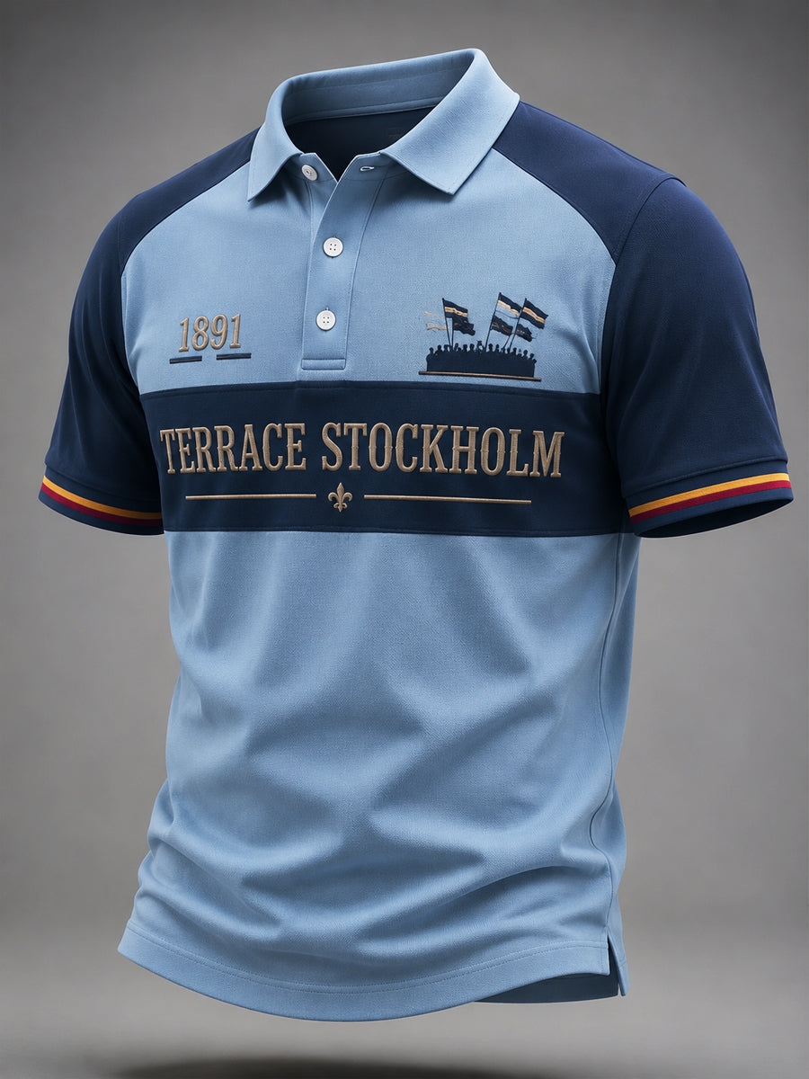 Herr Djurgårdens klassiska blå fotbollspolo