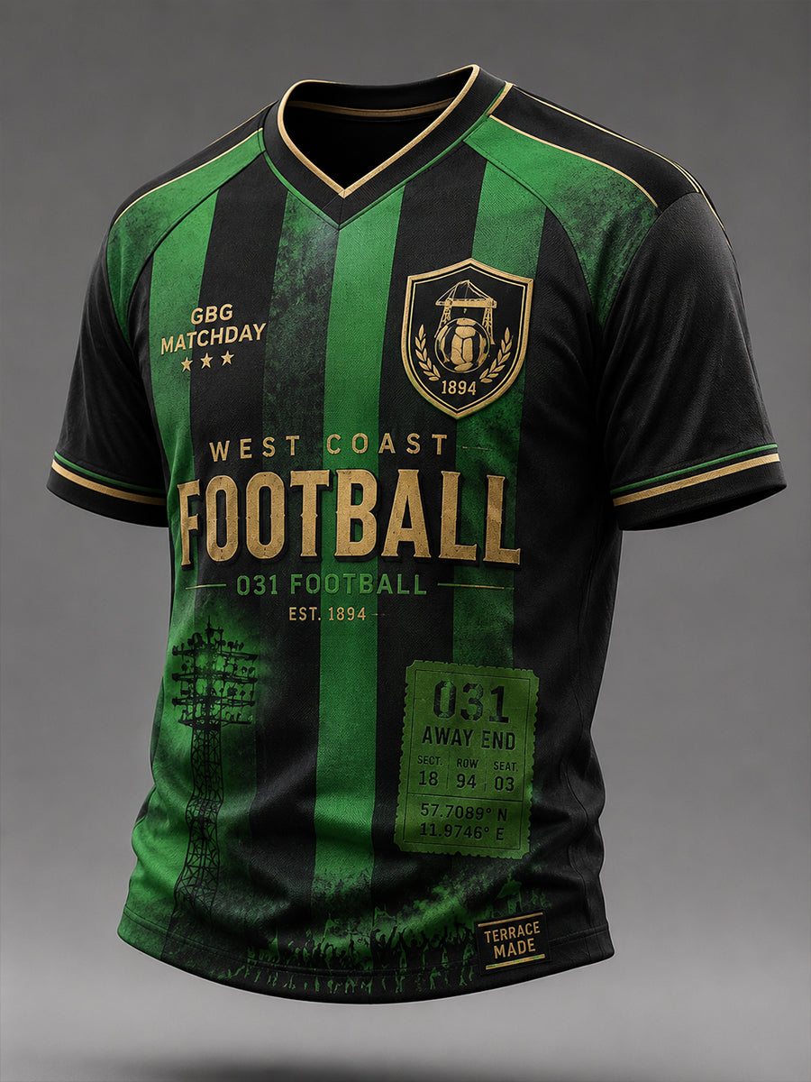 Mäns svensk fotboll GAIS Fans Älskare V-hals T-shirt