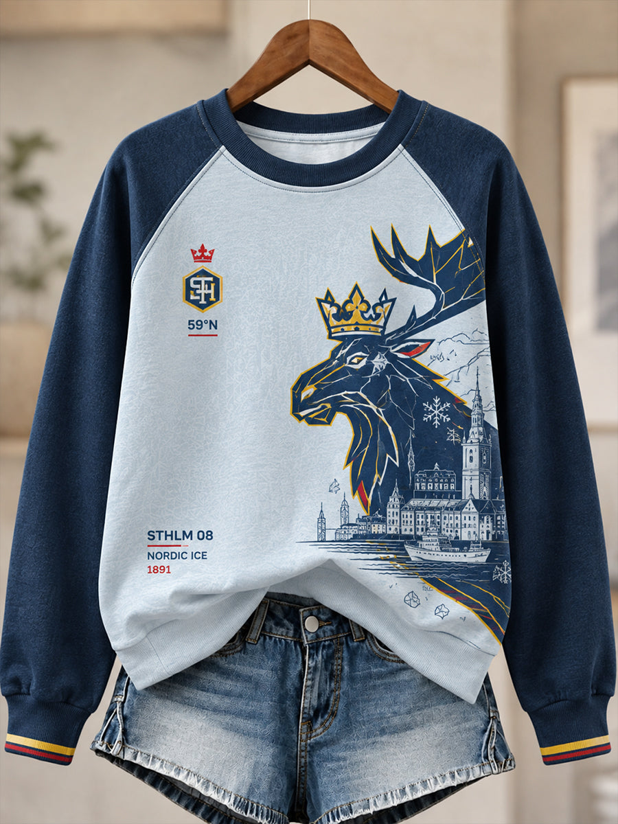Kvinnors Djurgårdens IF Raglan Sweatshirt