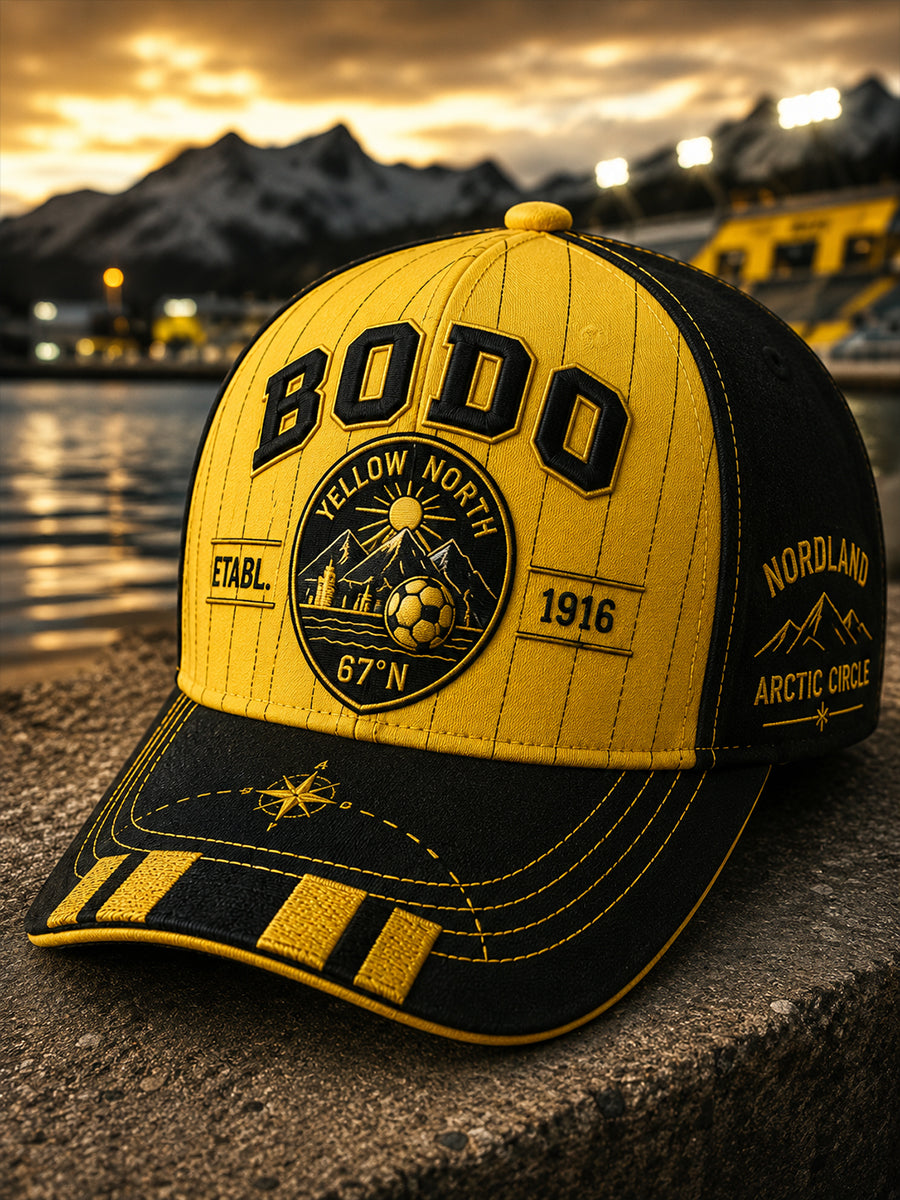 Unisex norsk fotballhue for Bodø/Glimt-fans og -elskere