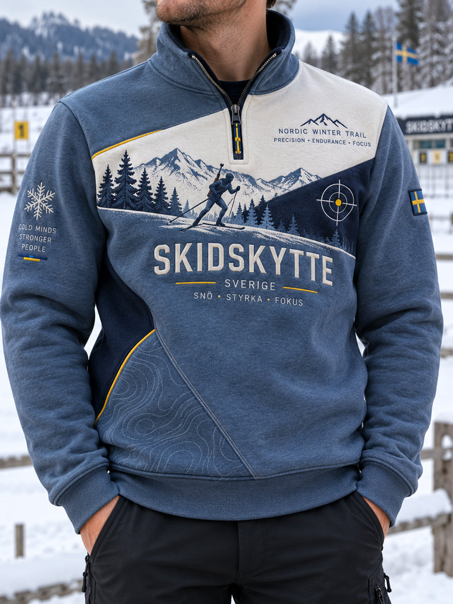 Herr Sverige Skidskytte Heritage halvdragkedja