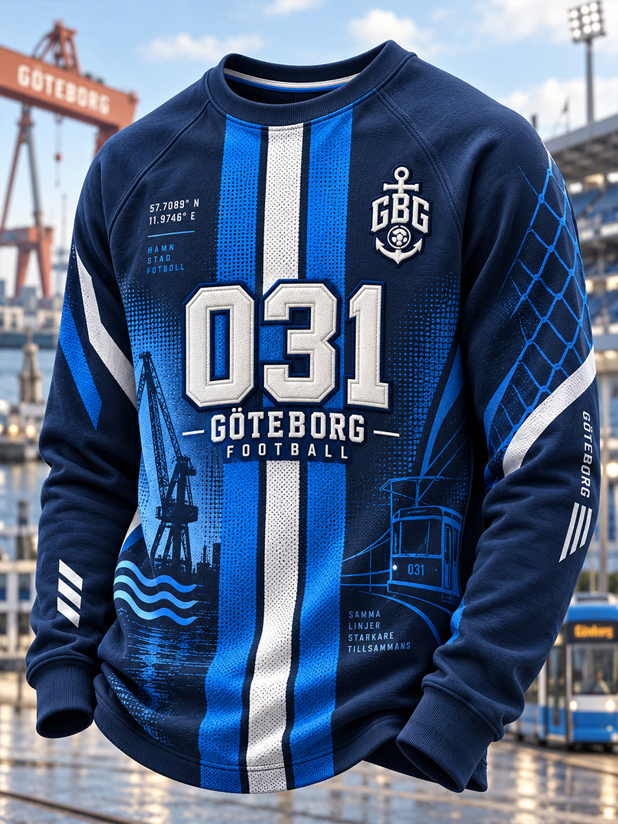 Herrarnas svenska fotboll IFK Göteborg Fans älskare långärmad