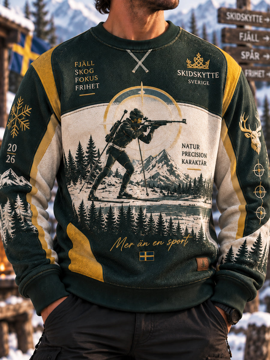 Herrarnas nordiska precisionssweatshirt för skidskytte