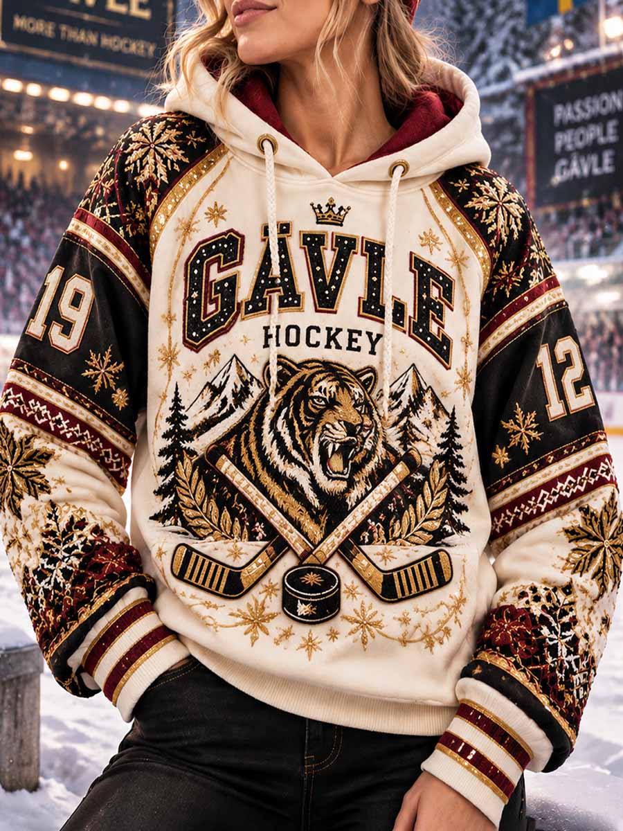 Damtröja med retrotryck föreställande Gävle Hockey