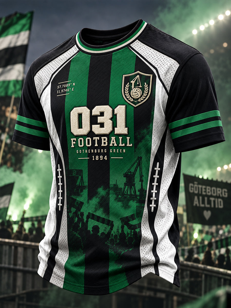 Herrarnas svenska fotboll T-shirt för GAIS-supportrar med korta ärmarna