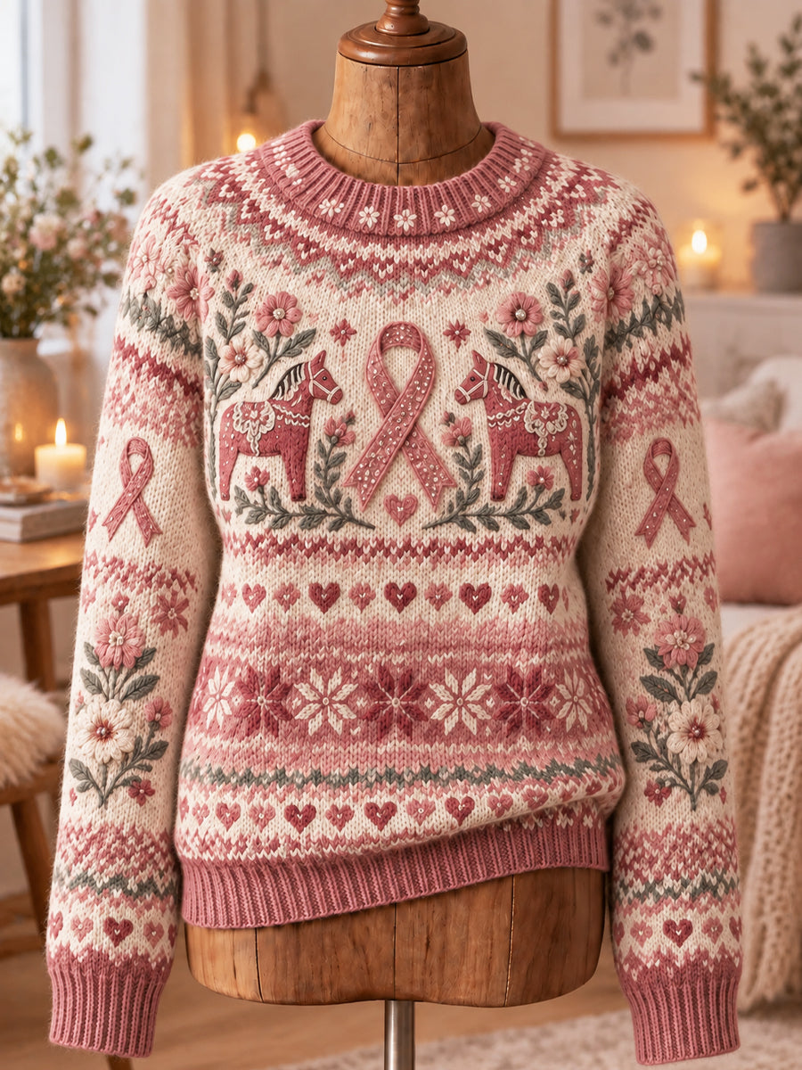 Kvinnors Stronger Together-rosa sweatshirt