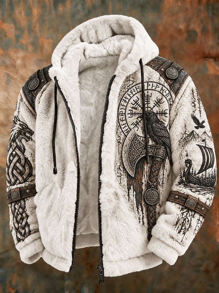 Mans vikingaskjorta i flanell