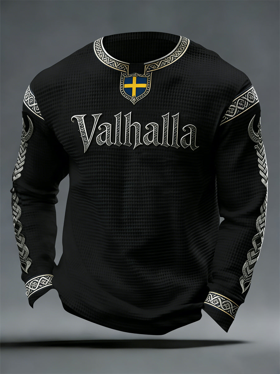 Men's Swedish Viking-style Valhalla Waffle Top