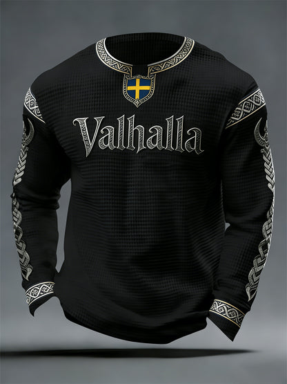 Men's Swedish Viking-style Valhalla Waffle Top