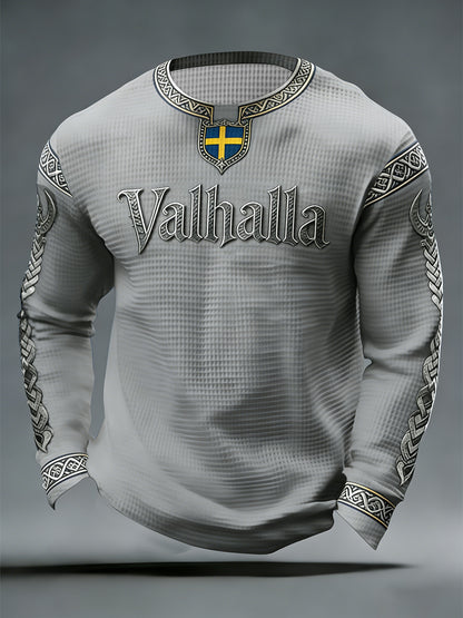 Men's Swedish Viking-style Valhalla Waffle Top