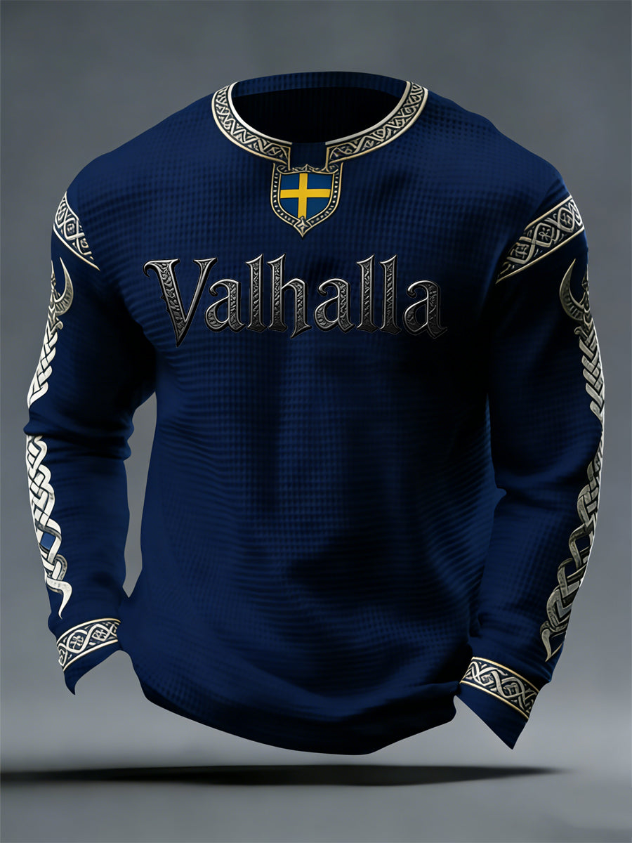 Men's Swedish Viking-style Valhalla Waffle Top