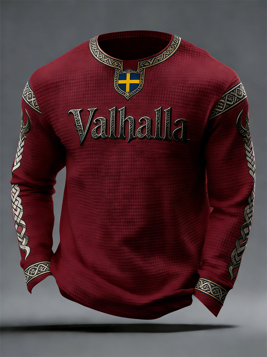 Men's Swedish Viking-style Valhalla Waffle Top