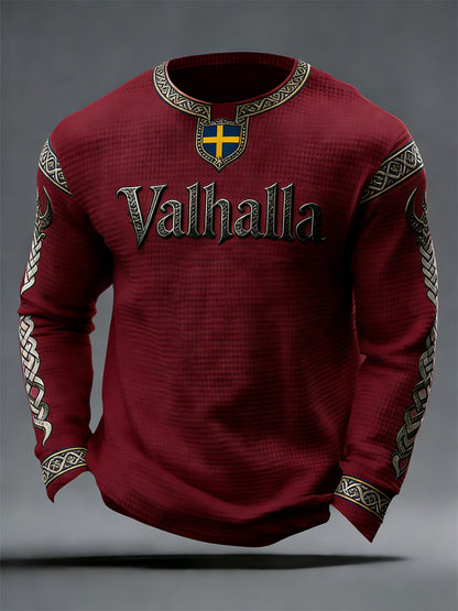 Men's Swedish Viking-style Valhalla Waffle Top
