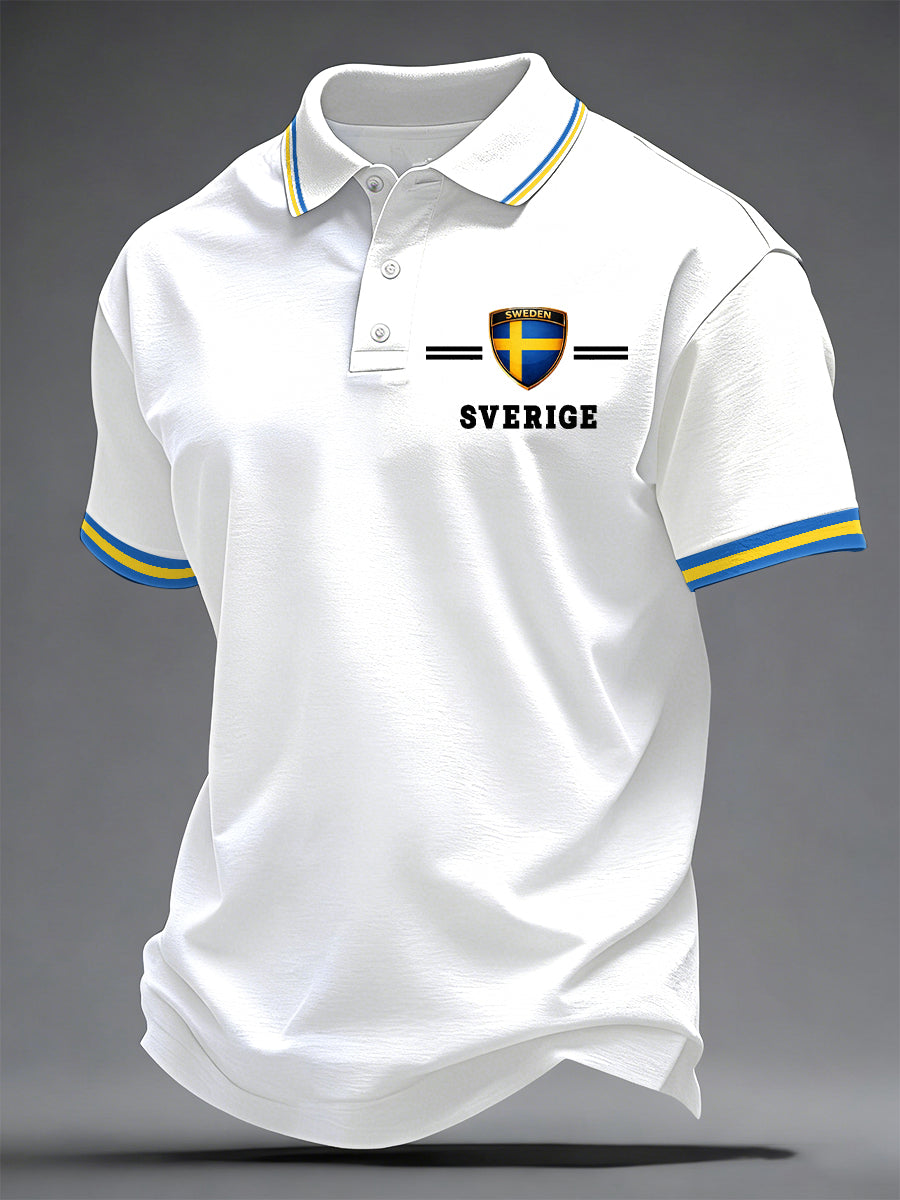 Men's Swedish Art Print Casual Top
