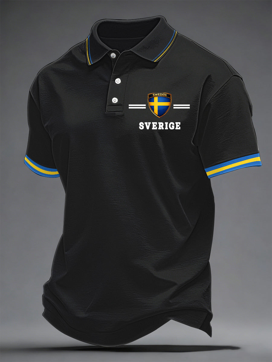 Men's Swedish Art Print Casual Top