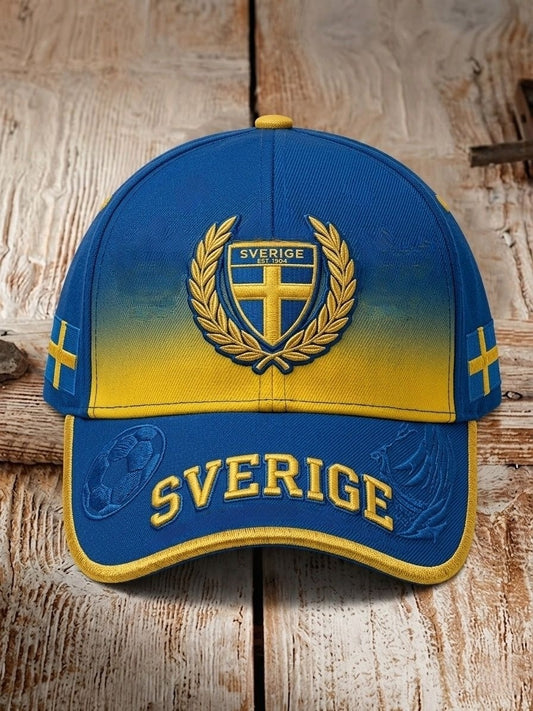 Vintage Swedish Football Scholar 2026 Printed Cap