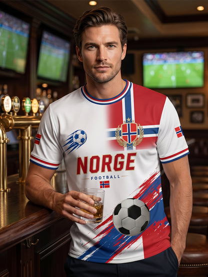 Men's Football Match in Norway Art Print T-Shirt