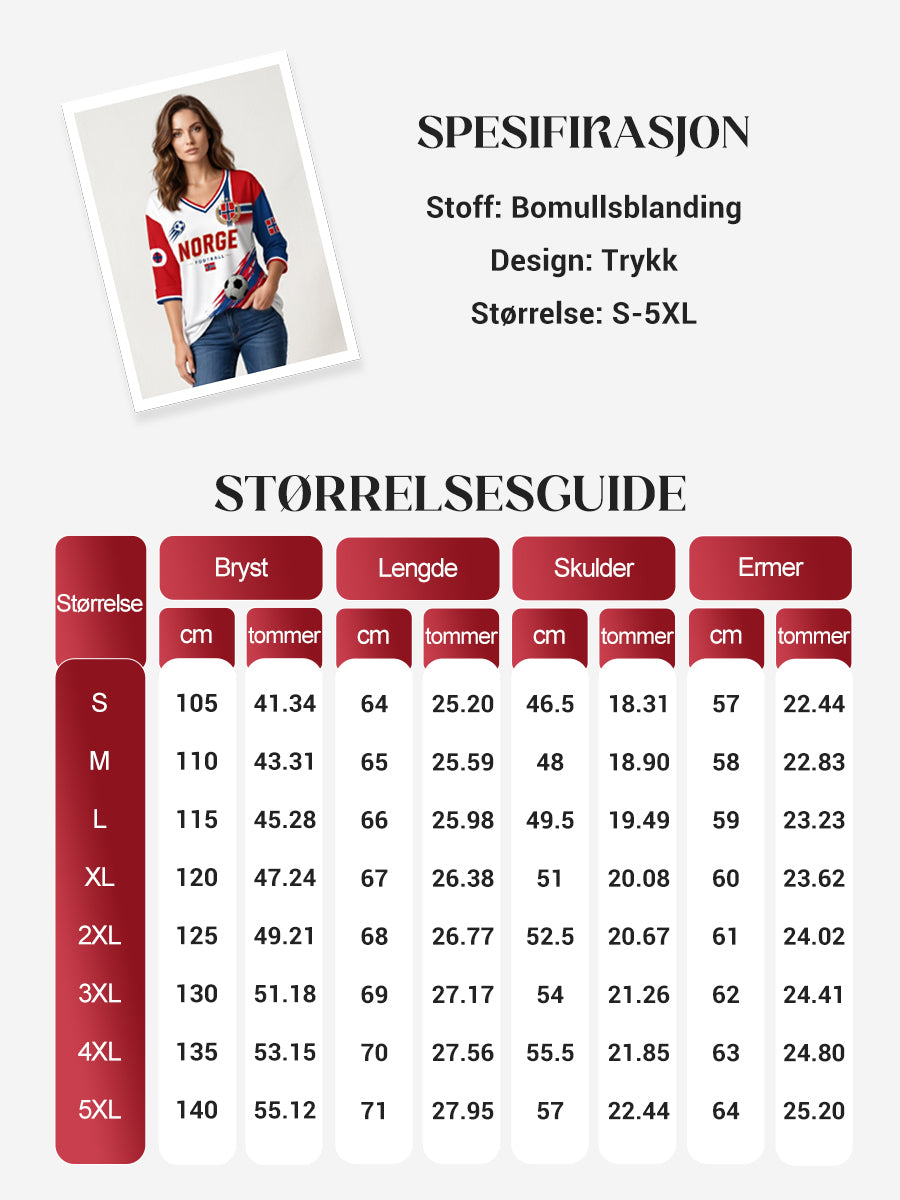 Women's Norwegian Football Match V-Neck Art Print