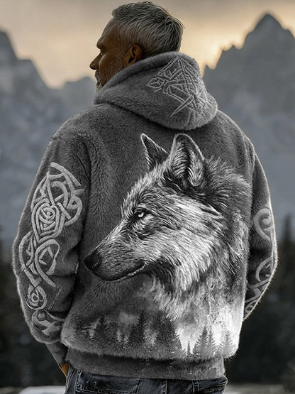Viking Flannel Hoodie for Men