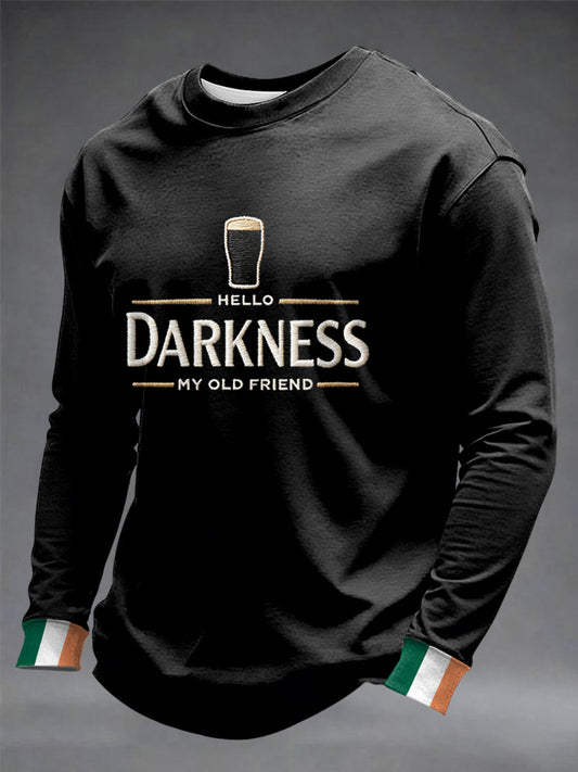 Men's Hey Darkness My Old Friend Crew Neck Sweatshirt