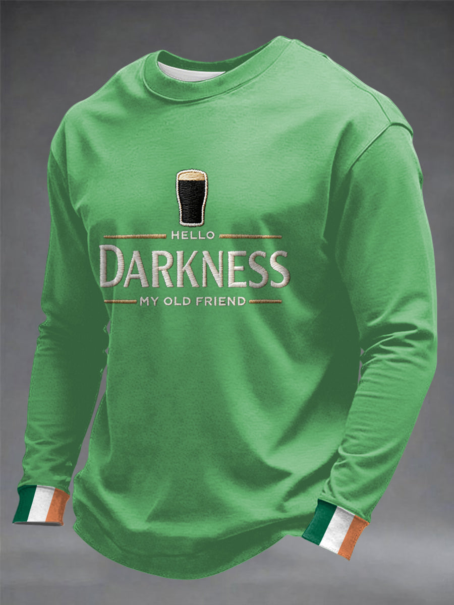 Men's Hey Darkness My Old Friend Crew Neck Sweatshirt