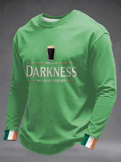 Men's Hey Darkness My Old Friend Crew Neck Sweatshirt