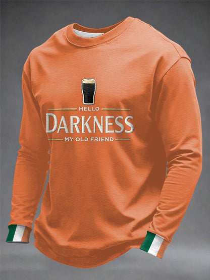 Men's Hey Darkness My Old Friend Crew Neck Sweatshirt