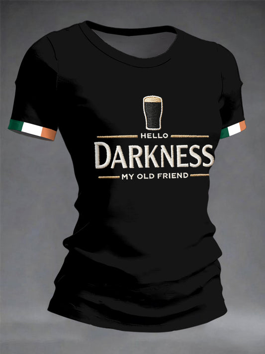 Ladies hello darkness My old friend T-shirt