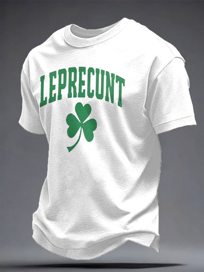 Unisex St. Patrick's Day Shamrocks Funny Printed T-Shirt