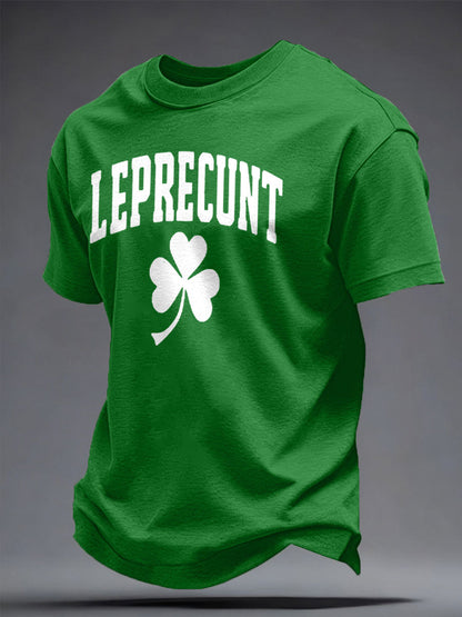 Unisex St. Patrick's Day Shamrocks Funny Printed T-Shirt