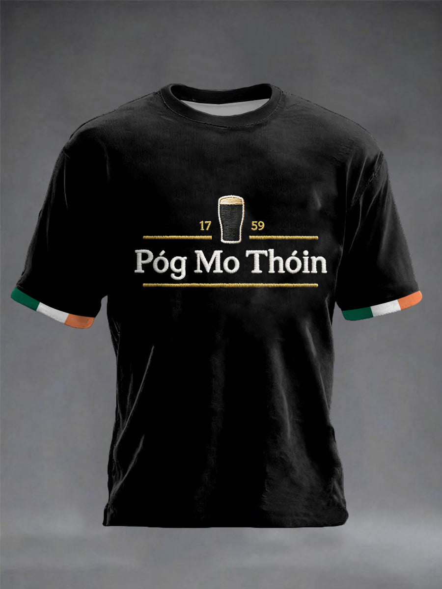 Herrens Irland St.Patricks Day korta ärmar t-shirt