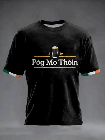 Herrens Irland St.Patricks Day korta ärmar t-shirt