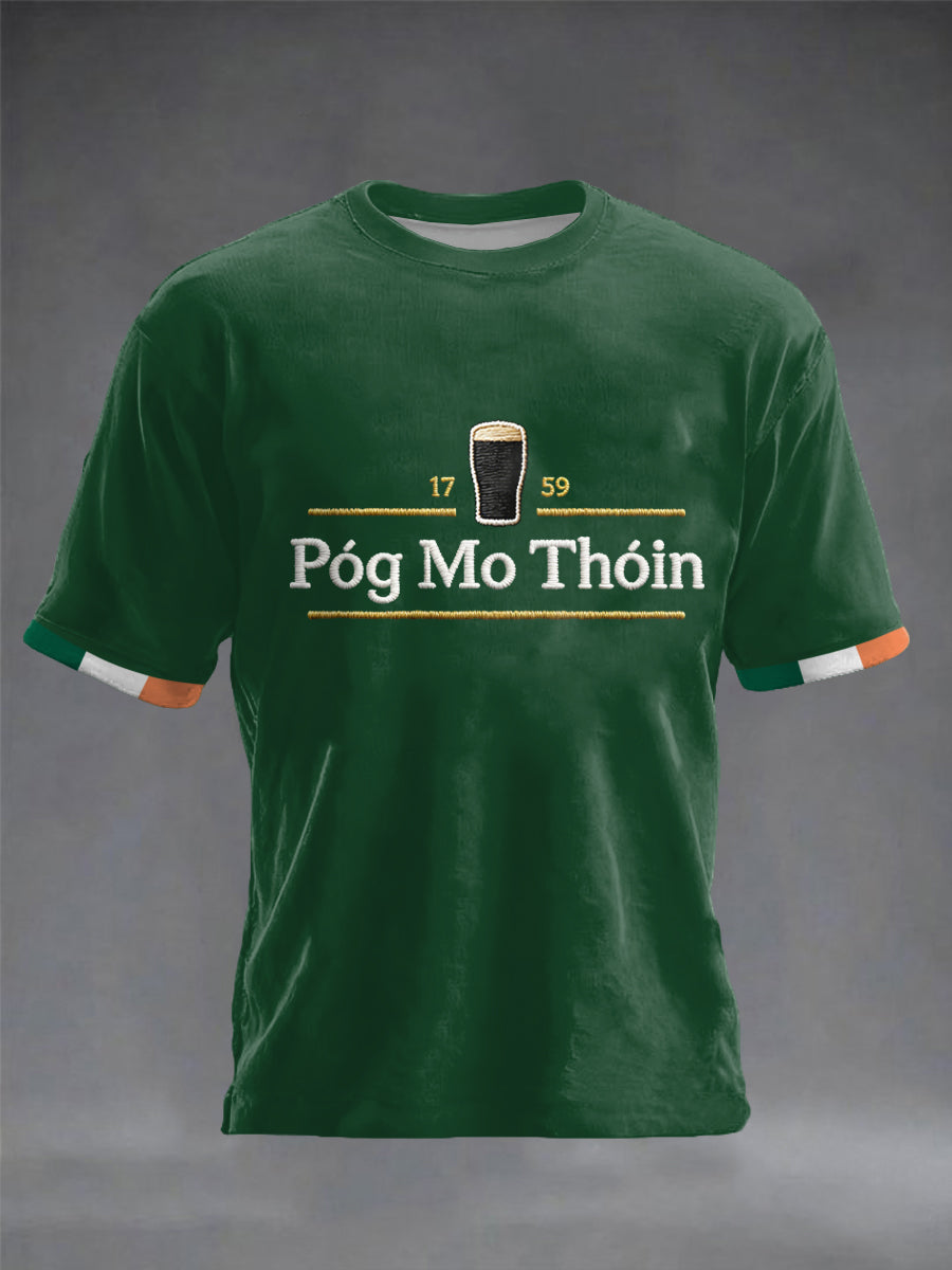 Herrens Irland St.Patricks Day korta ärmar t-shirt