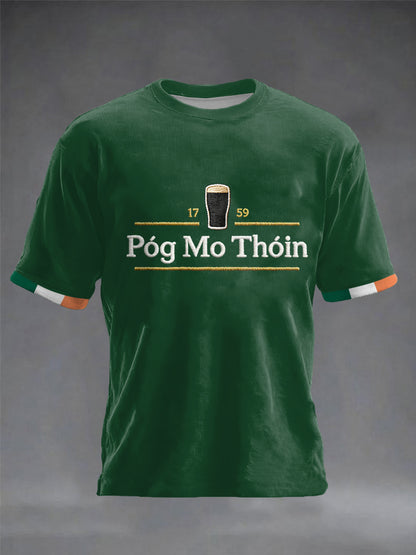 Herrens Irland St.Patricks Day korta ärmar t-shirt