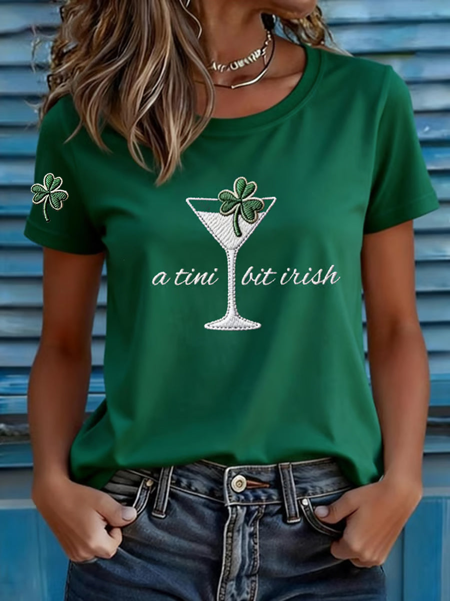 Women's St. Patrick's Day Shamrock Art Card T-Shirt