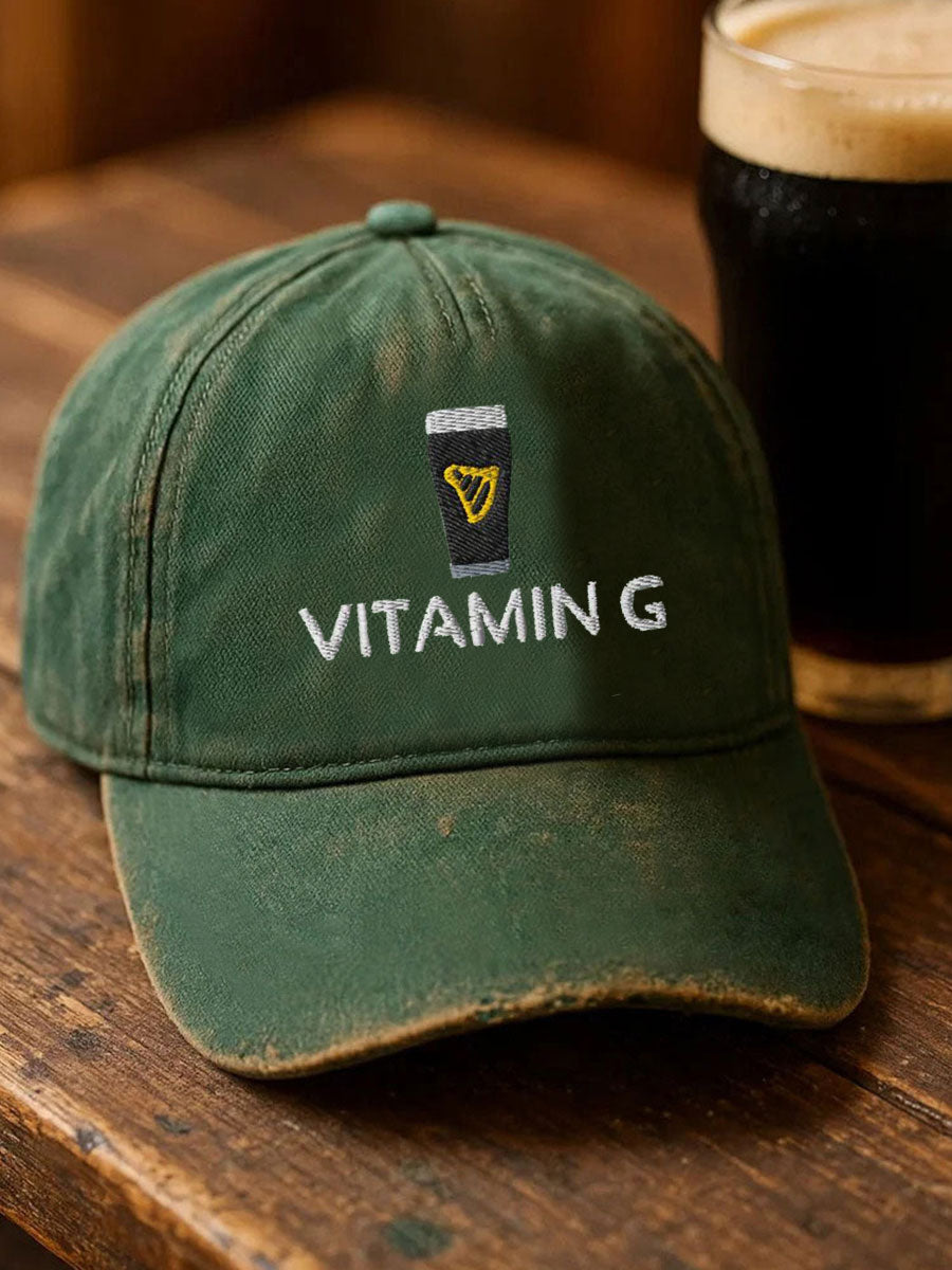 Unisex St. Patrick's Day Vitamin G Print Hat