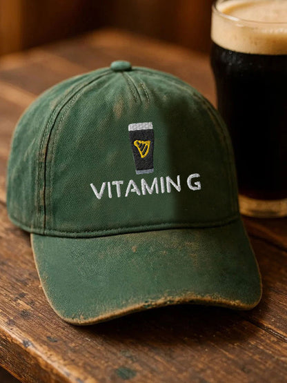Unisex St. Patrick's Day Vitamin G Print Hat