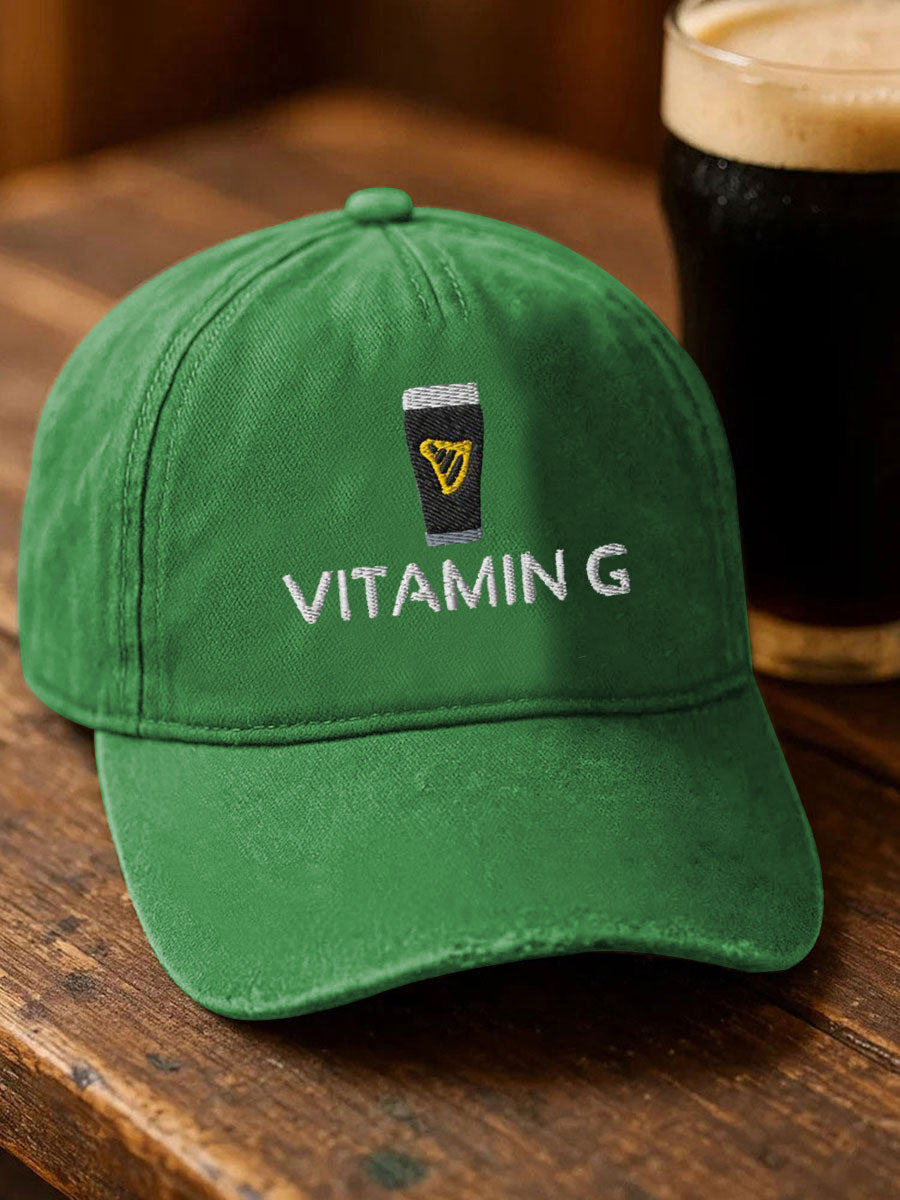 Unisex St. Patrick's Day Vitamin G Print Hat