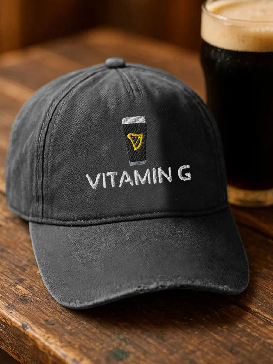 Unisex St. Patrick's Day Vitamin G Print Hat