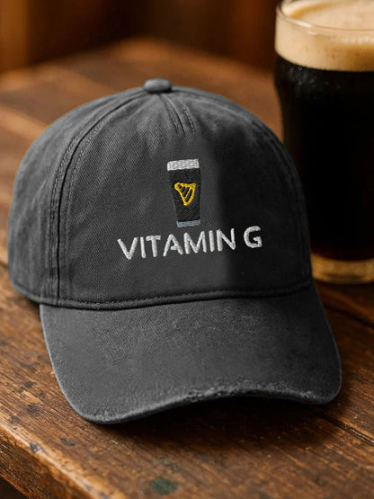 Unisex St. Patrick's Day Vitamin G Print Hat