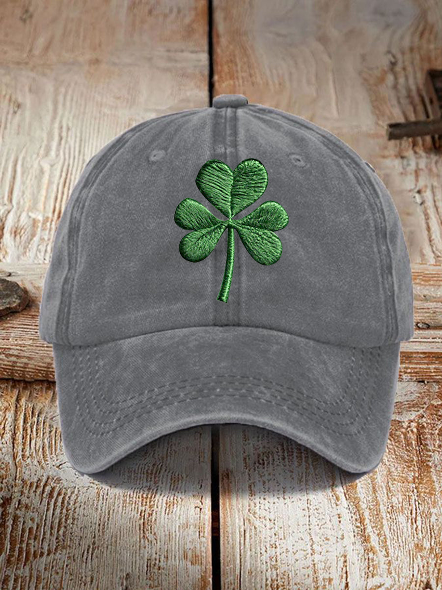 Unisex distressed cotton St. Patrick's Day hat