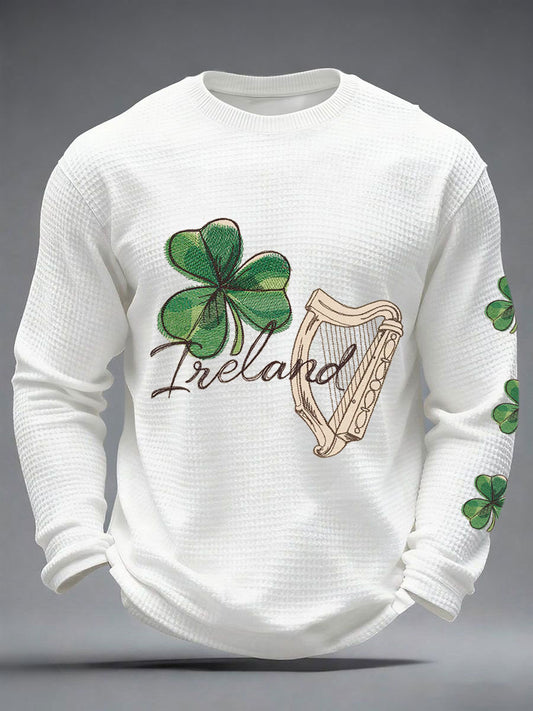 Men's Ireland Rugby Love Printed Waffle Tops