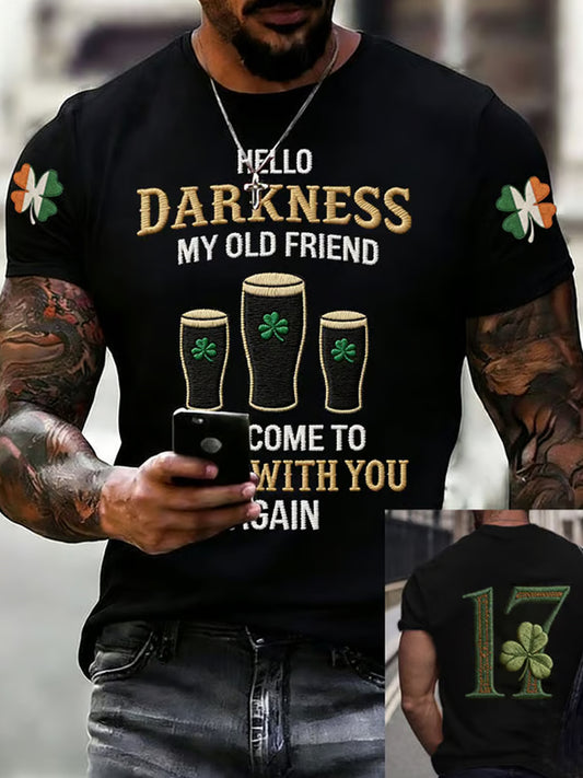 Men's St. Patrick's Day Printed T-shirt for Casual Wear