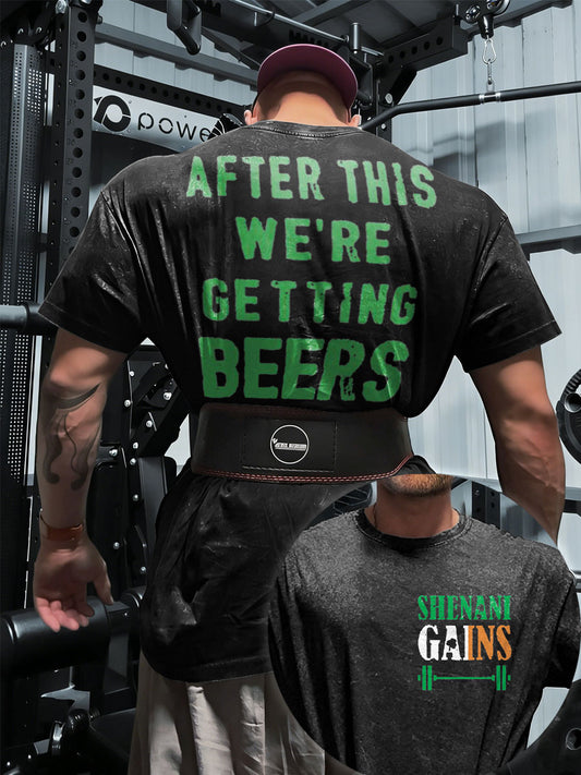 Men's Funny St. Patrick's Day Fitness Lover Printed T-Shirt