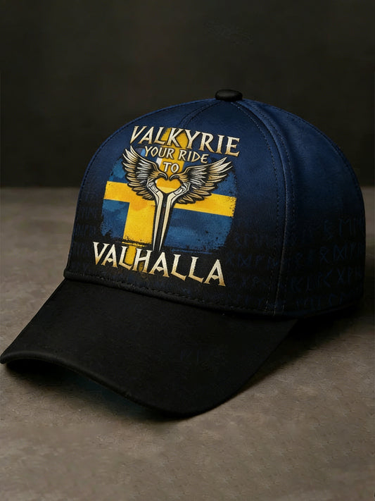 Unisex Swedish Viking-Style Print Hat