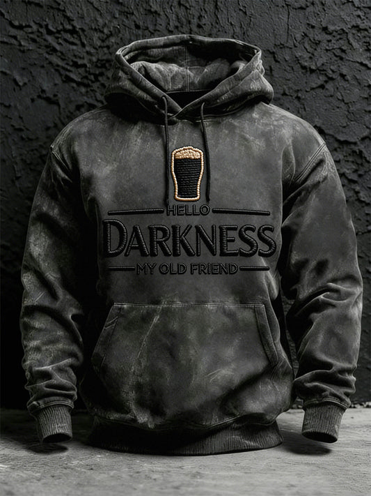 Lord's hey darkness My old friend Print Hoodie with pocket