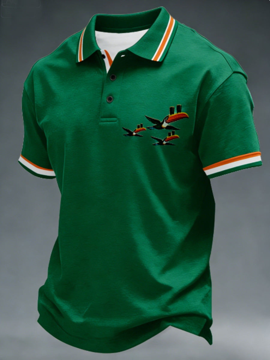 Mäns irländska St Patricks Day Toucan skjorta