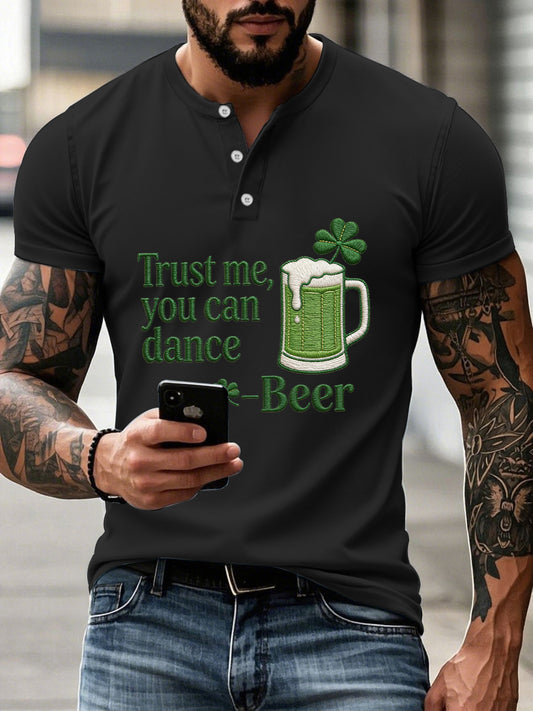 Tonight's fun t-shirt for men with daffodils and clovers.